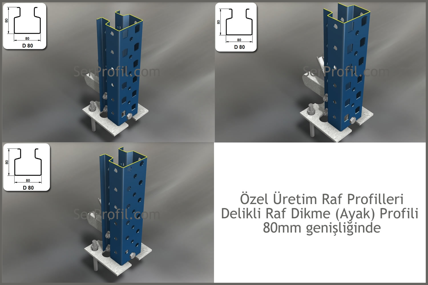 Delikli Raf Profilleri Delikli Raf Profilleri